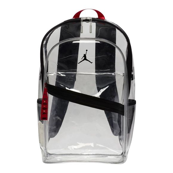 Jordan Handbags - Nike Air Jordan Clear Air Patrol Backpack (27L) Black Red Jumpman